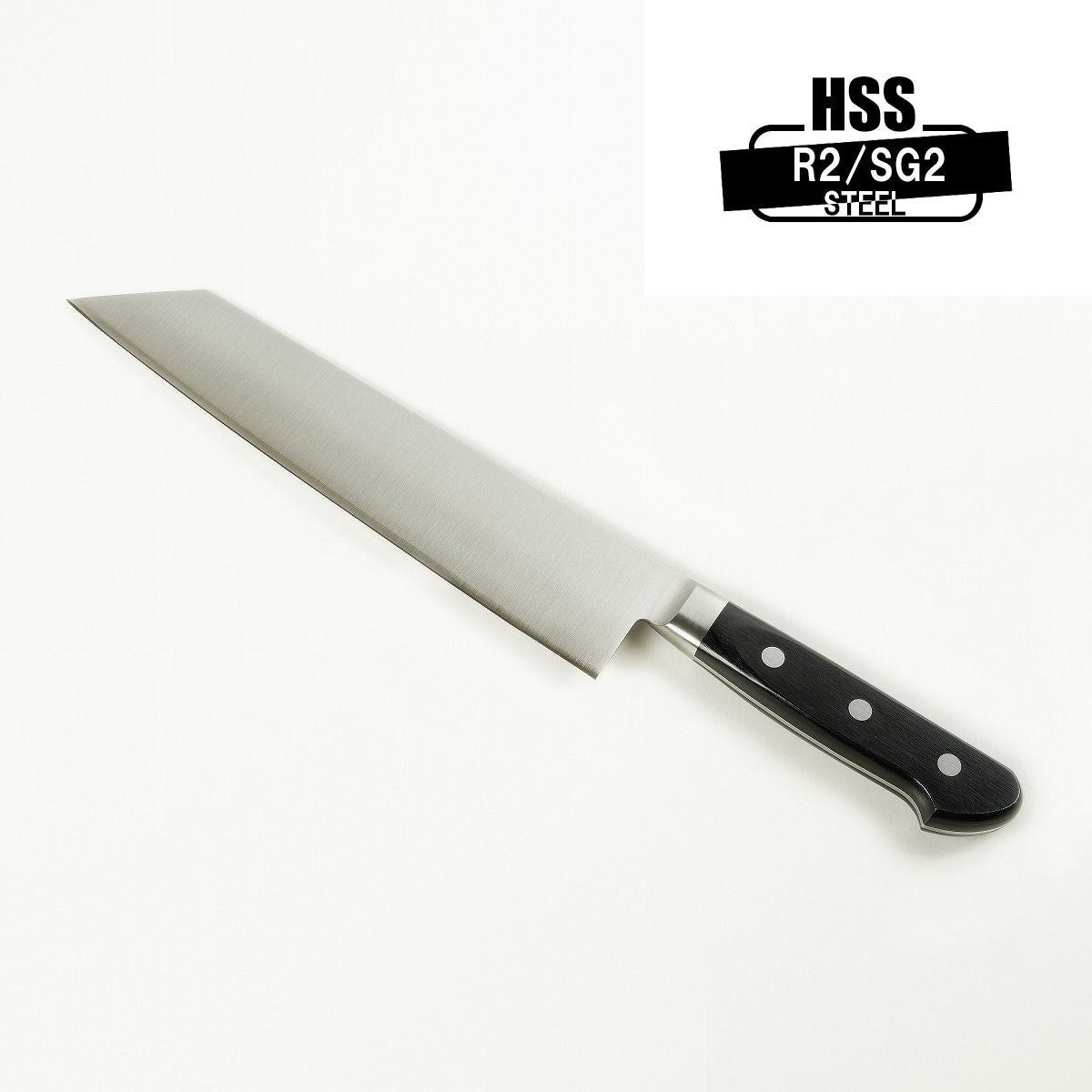 "HONMAMON" Kiritsuke Gyuto (Chef's Knife) Powder Heiss R2 HSS, 210mm