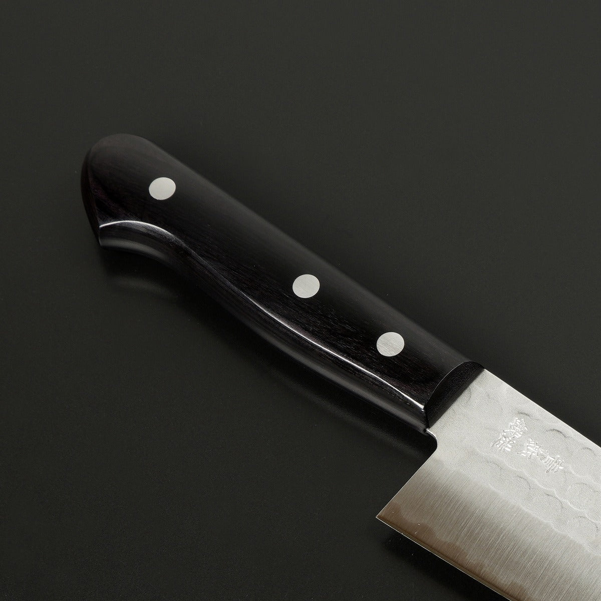 HONMAMON 三德刀 (多用途廚刀) 青紙鋼2號, 梨地槌目, 170mm