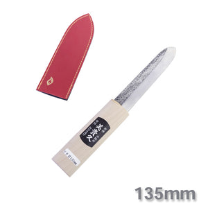 在素材輪播內開啟圖片，&quot;MIKIHISA&quot; Makiri : Hammered Pattern Shirogami Small Kitchen Knife, 135mm~150mm Single Bevel
