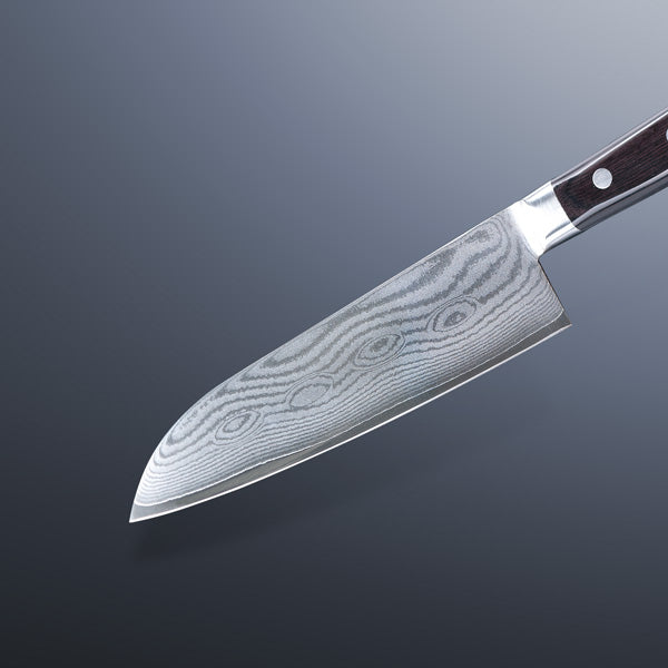 Santoku (Multi-Purpose Knife) VG10 Damascus, 180mm