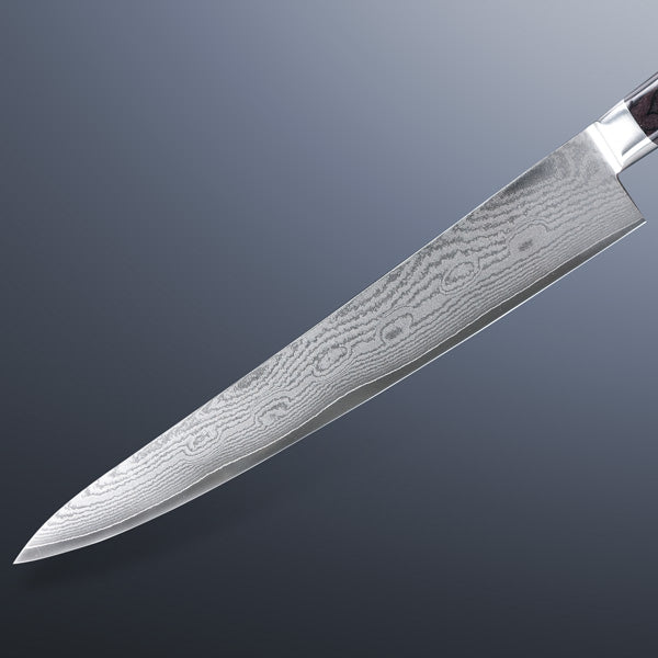 Fillet Knife (Sujihiki) Meat Slice Knife VG10 Damascus Pattern, 270 mm