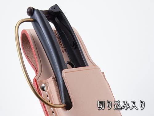 "HANAKUMAGAWA" One Hand Pruning/Gardening Shears 255mm(10.0") Handle Hand Guard and Leather Case with Slit, Made in Japan