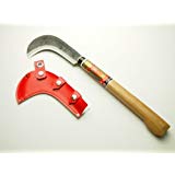 "OJIKA" Sickle Long Handle double-edged Aogami Steel Blade forestry Japan tools 16.9inch