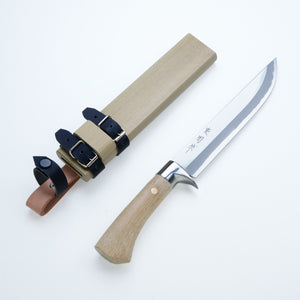 Open image in slideshow, &quot;AZUMASYUSAKU&quot; Polished Outdoor Knife Aogami Steel no.2, 120mm~300mm
