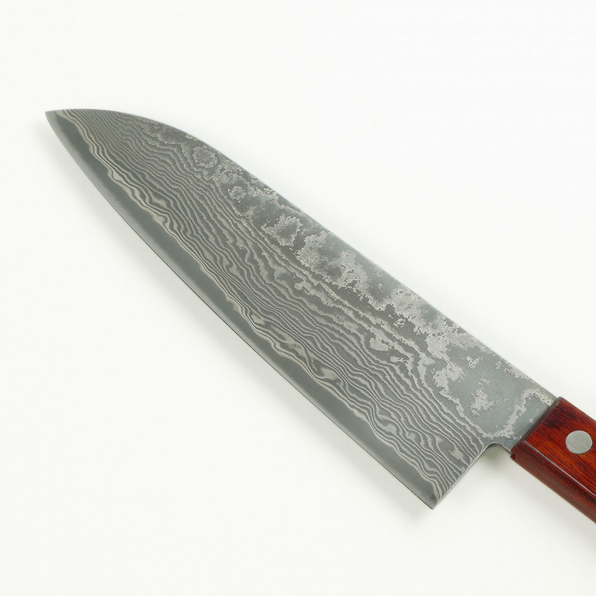 "HONMAMON" Santoku (Multi-Purpose Knife) Powdered HSS Damascus, 170mm