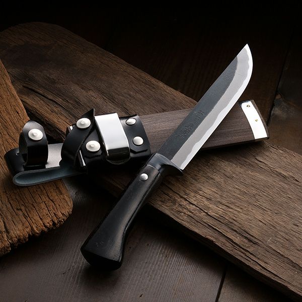 "AZUMASYUSAKU" KUROUCHI Japanese Hunting knife SHIROGAMI Steel no.2, 120ｍｍ～150ｍｍ Outdoor Knife
