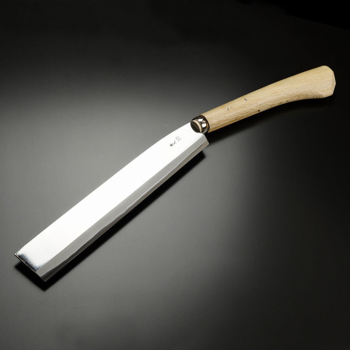 AZUMASYUSAKU" Polished Japanese Hatchet / Machete, Aogami Steel Double edge, 300mm (NATA)
