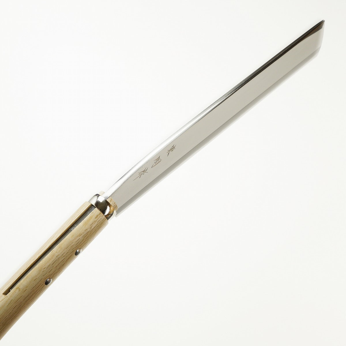 AZUMASYUSAKU" Polished Japanese Hatchet / Machete, Aogami Steel Double edge, 300mm (NATA)