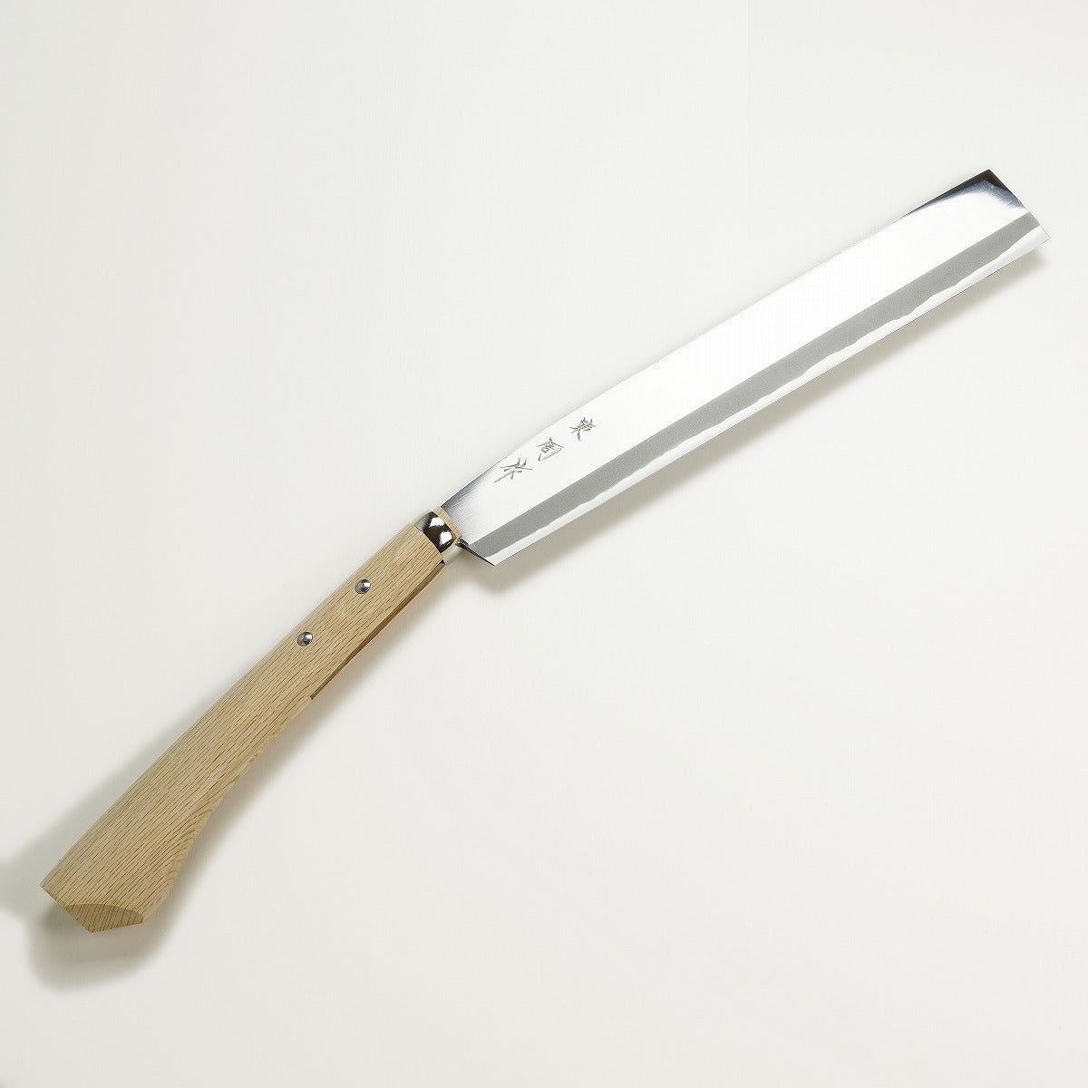 AZUMASYUSAKU" Polished Japanese Hatchet / Machete, Aogami Steel Double edge, 300mm (NATA)