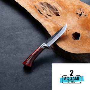 Open image in slideshow, &quot;AZUMASYUSAKU&quot; TOSA KUROUCHI Japanese Hunting Knife Aogami Steel no.2, 120mm~210mm
