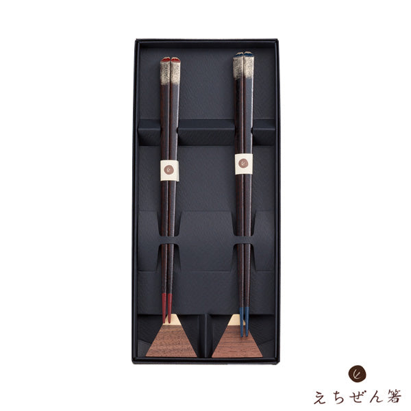 "FUJISAN"(Mt.Fuji) Meoto-Bashi Chopsticks Set with Rest