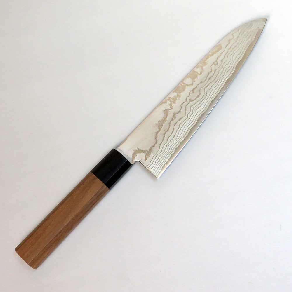 Gyuto (Chef's Knife) VG10 Damascus, 180mm with Walnut Handle