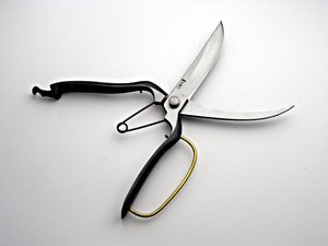 HONMAMON "HANAKUMAGAWA" One Hand Gardening Shears with Hand Guard 270mm Made in Japan, Single Edge