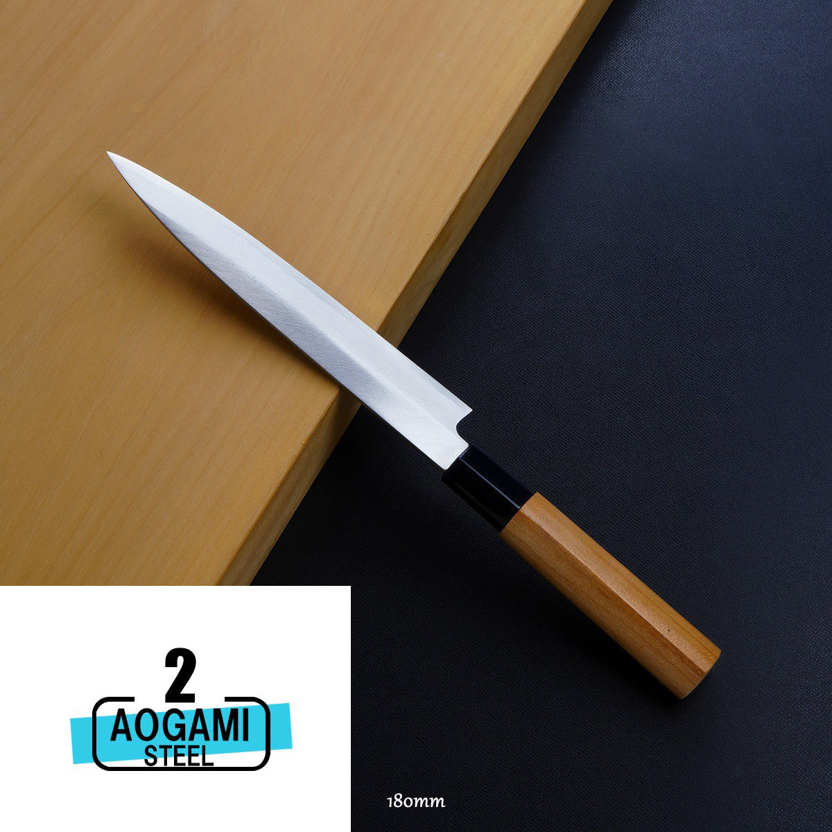 "HONMAMON" Sashimi Knife, Aogami Steel No.2