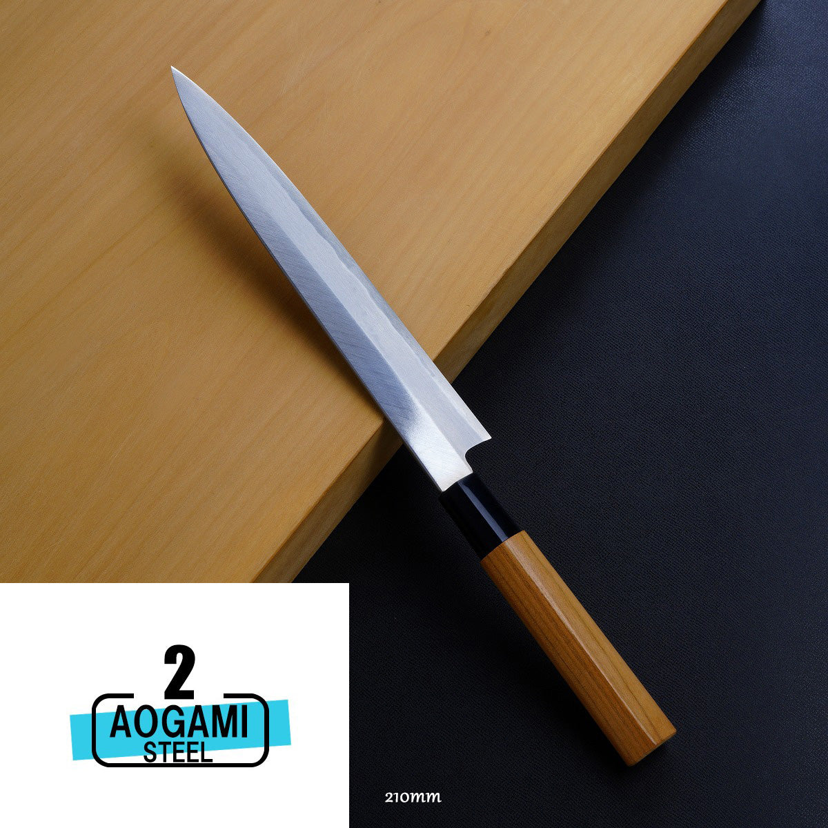 "HONMAMON" Sashimi Knife, Aogami Steel No.2