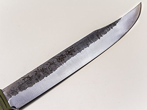 HONMAMON Japanese Hunting knife Aogami Steel, 120mm~210mm Outdoor knife With Genuine Leather Case