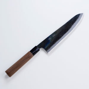 "KIYOKANE" Gyuto Kurouchi (Chef's Knife) Aogami Super Steel with Wooden Case, 210mm~240mm