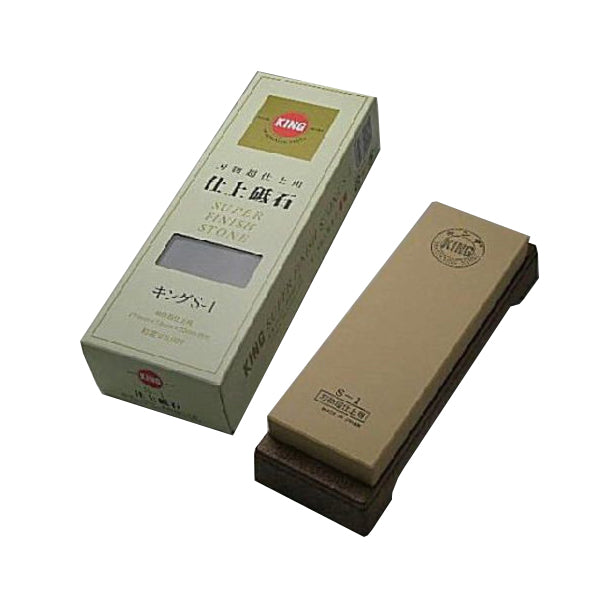 King Super Finish S-1 Grain #6000 Japanese Grinding Stone with Knife Sharpener Holder King Super Finish S-1 Grain #6000 Japanese Grinding Stone with Knife Sharpener Holder