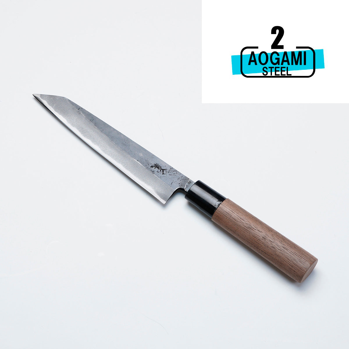 Kiritsuke Yanagiba Kurouchi (Sashimi Knife) Aogami Steel No.2, 150mm with Kurumi Handle