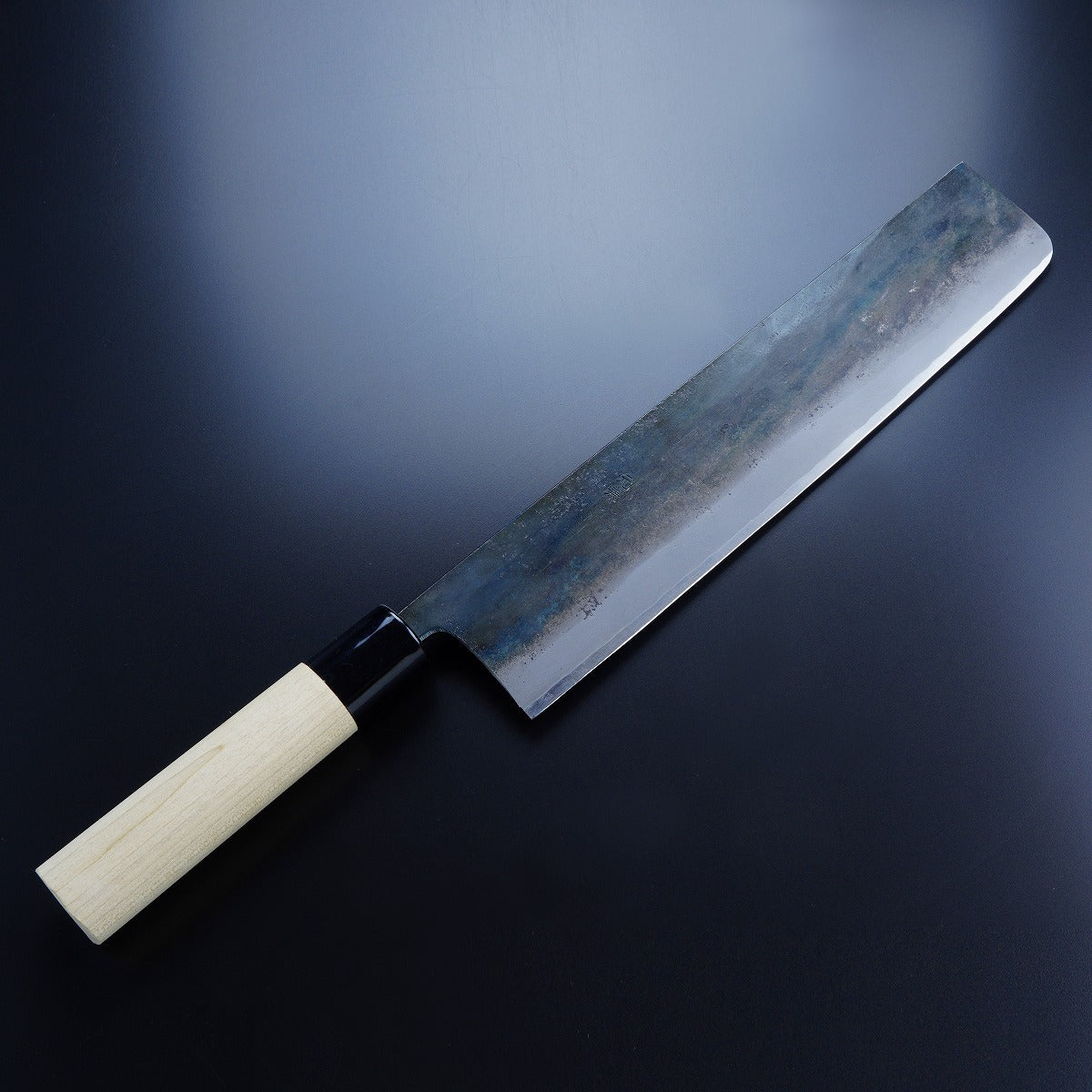 HONMAMON "MOTOKANE" Nakiri Kurouchi (Vegetable Knife) Aogami no.1 Steel, 300mm
