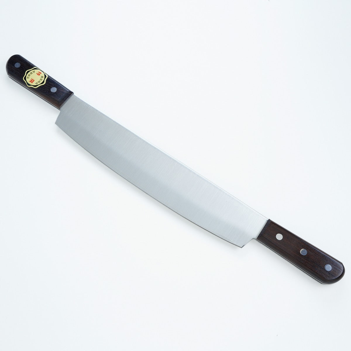 Double Handled "Reito Bocho (Frozen-food Kitchen Knife)" for Business Use 300mm (abt 11.8") with Leather Sheath