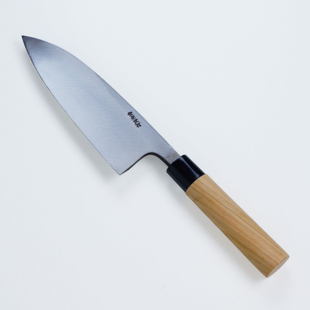 Deba (Butcher Knife) Shirogami Steel No.2 with Kuro Hammered pattern