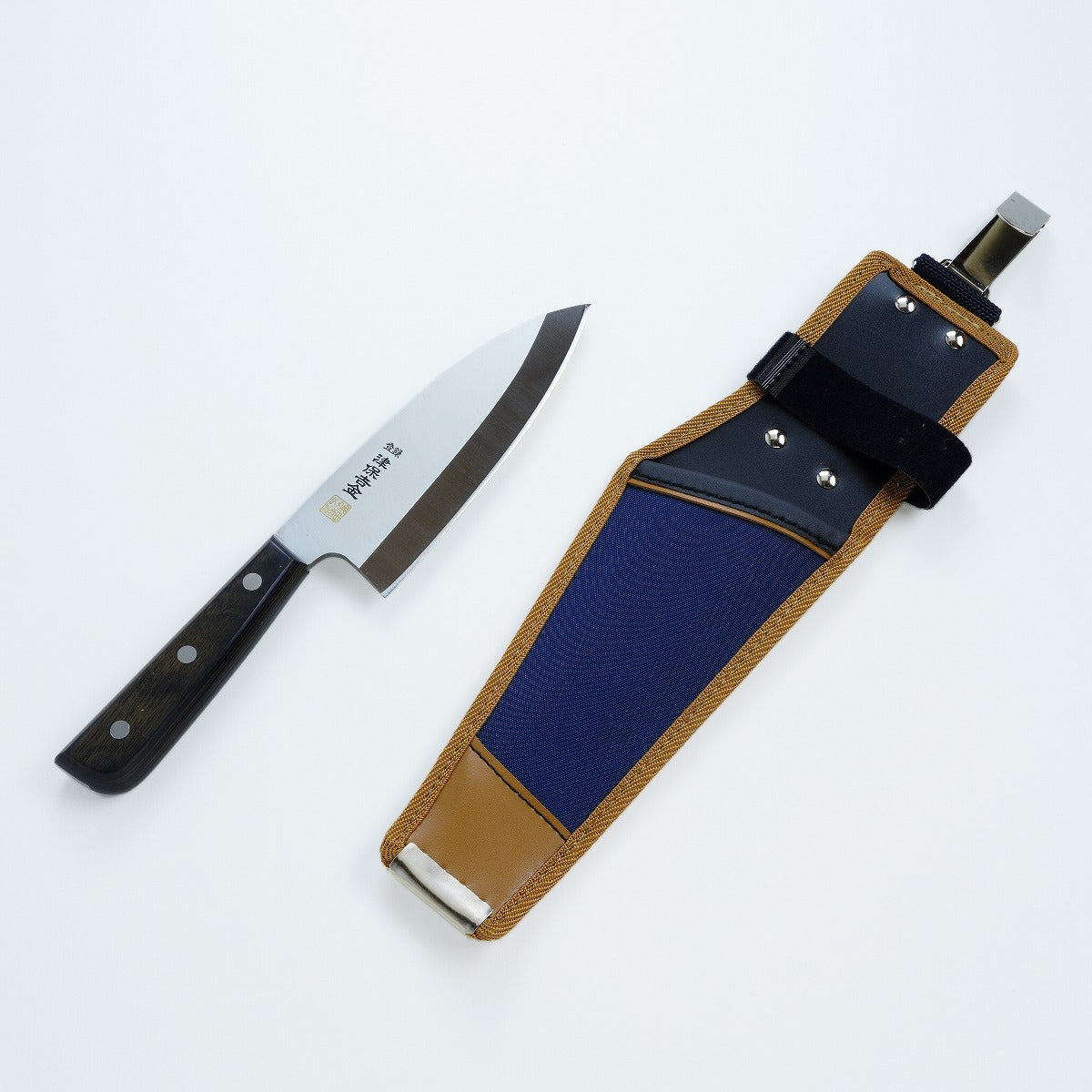 Stainless Steel 150mm Deba Knife and Nylon Case set