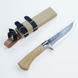 Open image in slideshow, &quot;AZUMASYUSAKU&quot; Polished Outdoor Knife Aogami Steel no.2, 120mm~300mm
