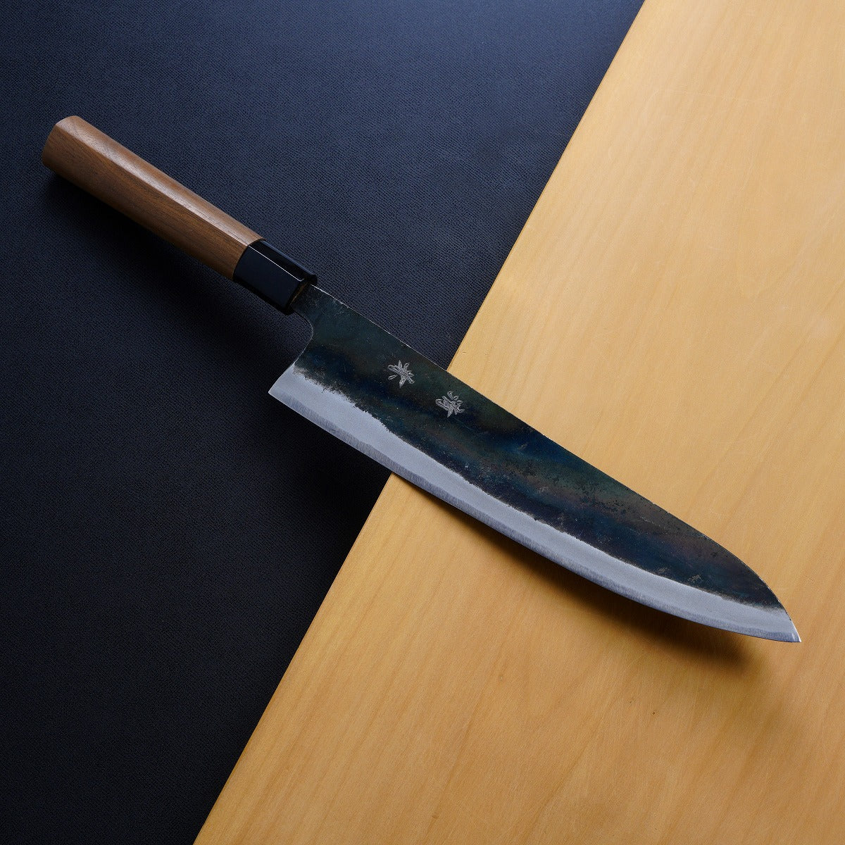 HONMAMON MOTOKANE Wa-Gyuto Kurouchi (Chef's Knife) Aogami Steel No.1 –  Honmamon-Japan
