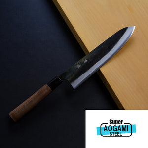 Open image in slideshow, &quot;KIYOKANE&quot; Gyuto Kurouchi (Chef&#39;s Knife) Aogami Super Steel, 210mm~240mm
