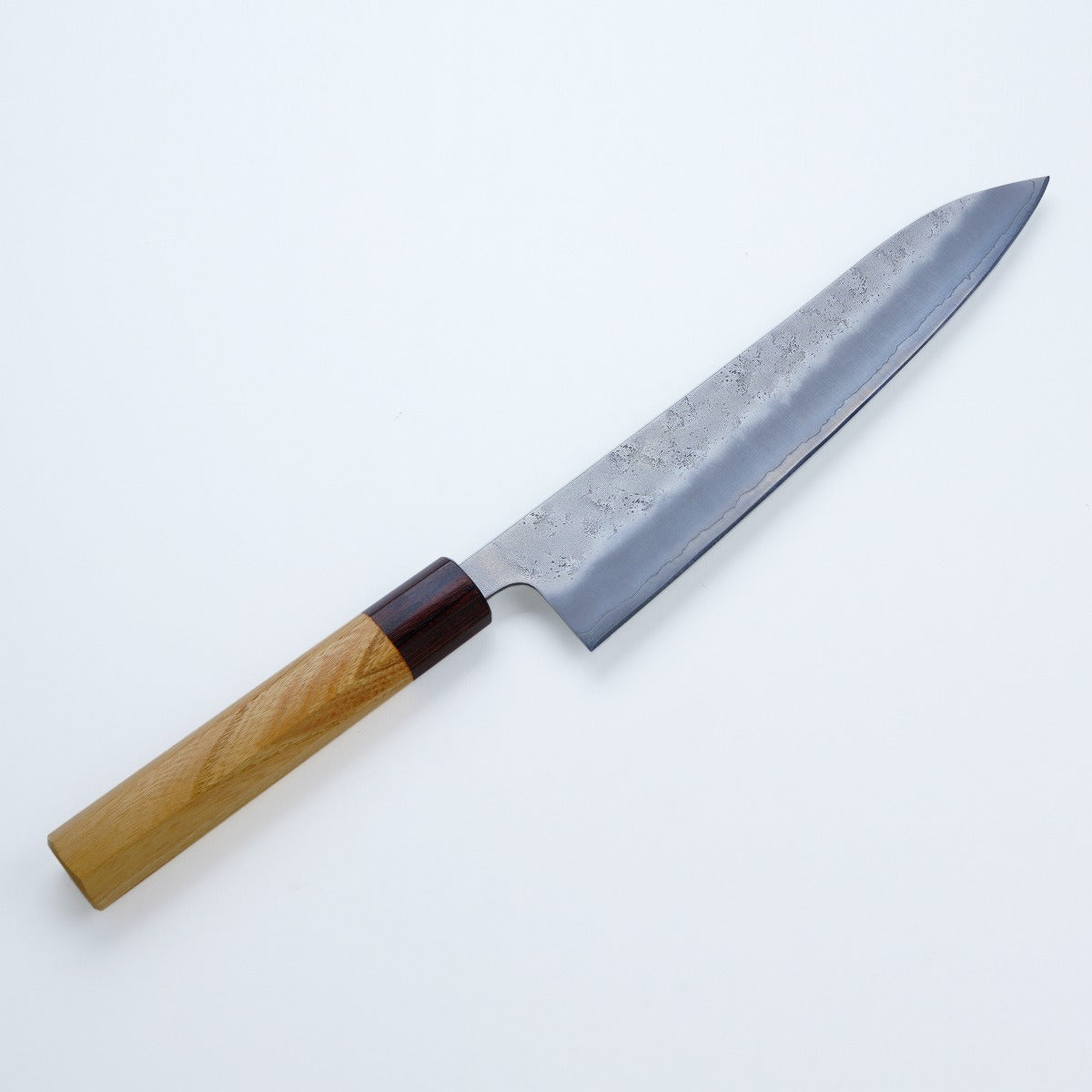"HONMAMON" Gyuto (Chef’s Knife) Ginsan Stainless Steel Nashiji, 210mm