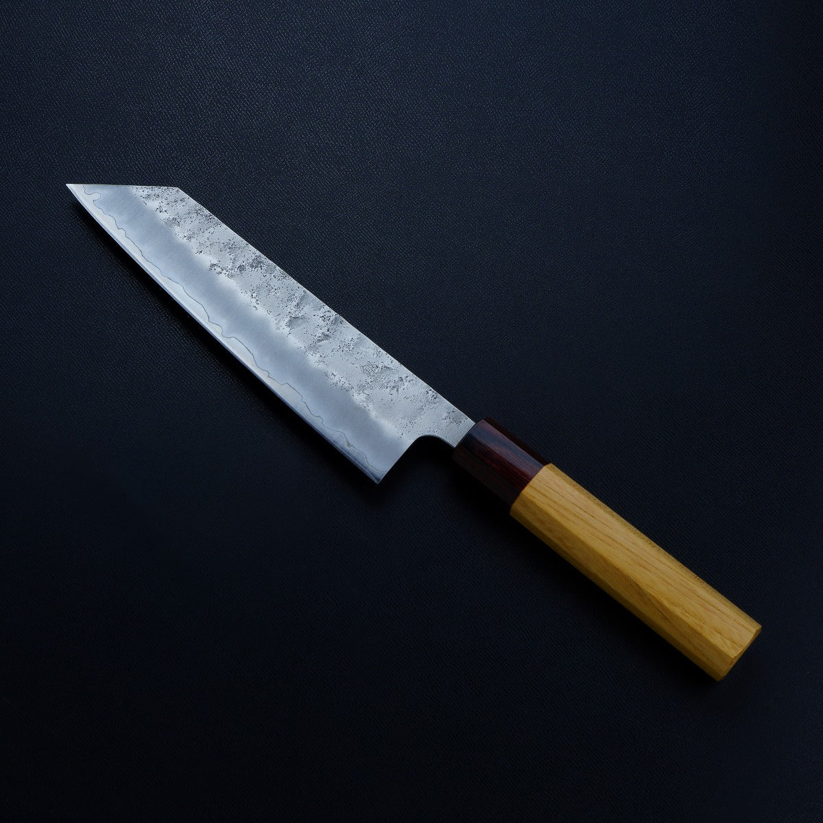 "HONMAMON" Bunka (Multi Purpose Knife) Ginsan Stainless Steel Nashiji, 170mm