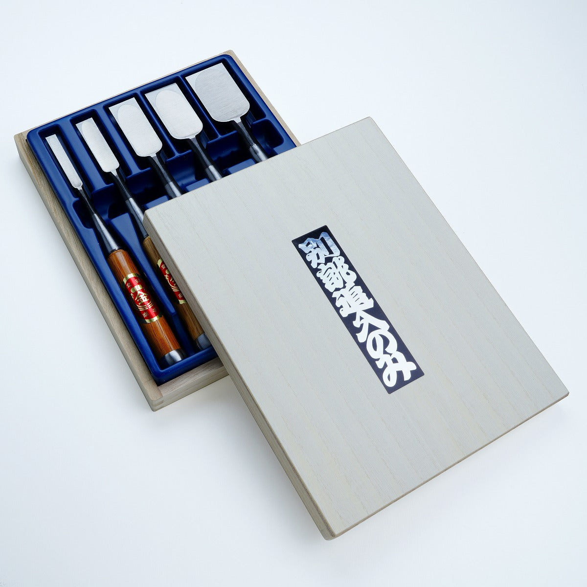 HONMAMON "MARUKIN" Japanese Style Chisel, Shirogami Steel 5pcs set, Made in Japan