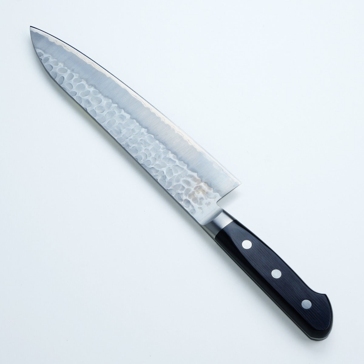 "AO-UMA" Gyuto (Chef's Knife) Aogami Super Steel, Hammered Pattern, 210mm