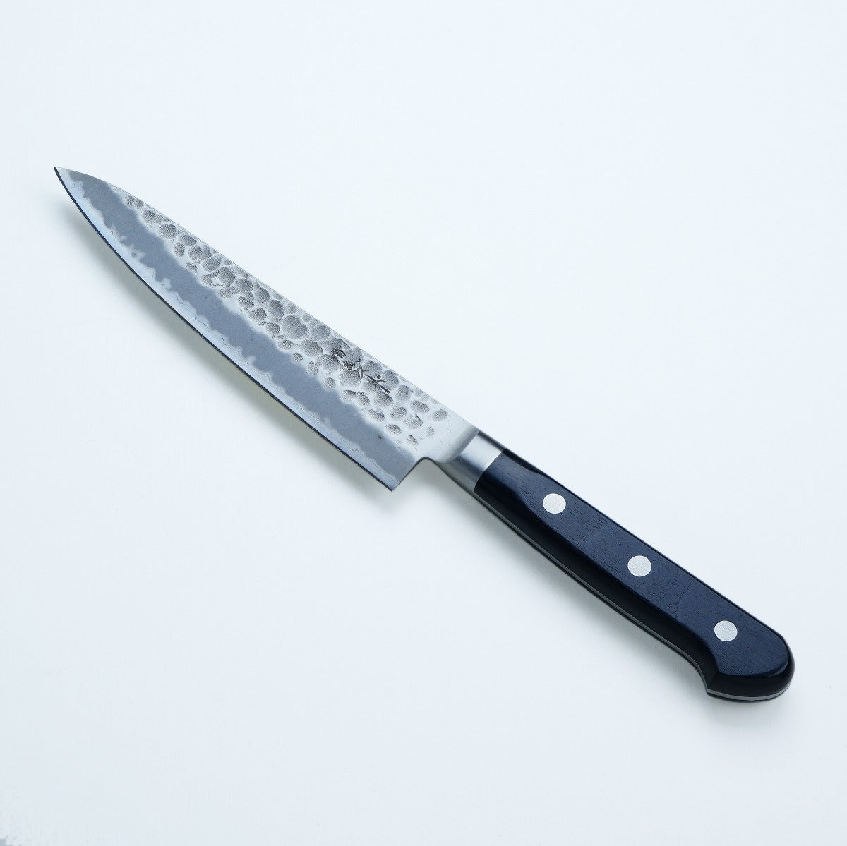 "AO-UMA" Petty (Utility Knife)  Aogami Super Steel hammered pattern, 135mm