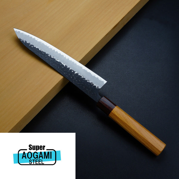 HONMAMON MOTOKANE Wa-Gyuto Kurouchi (Chef's Knife) Aogami Steel No.1 –  Honmamon-Japan