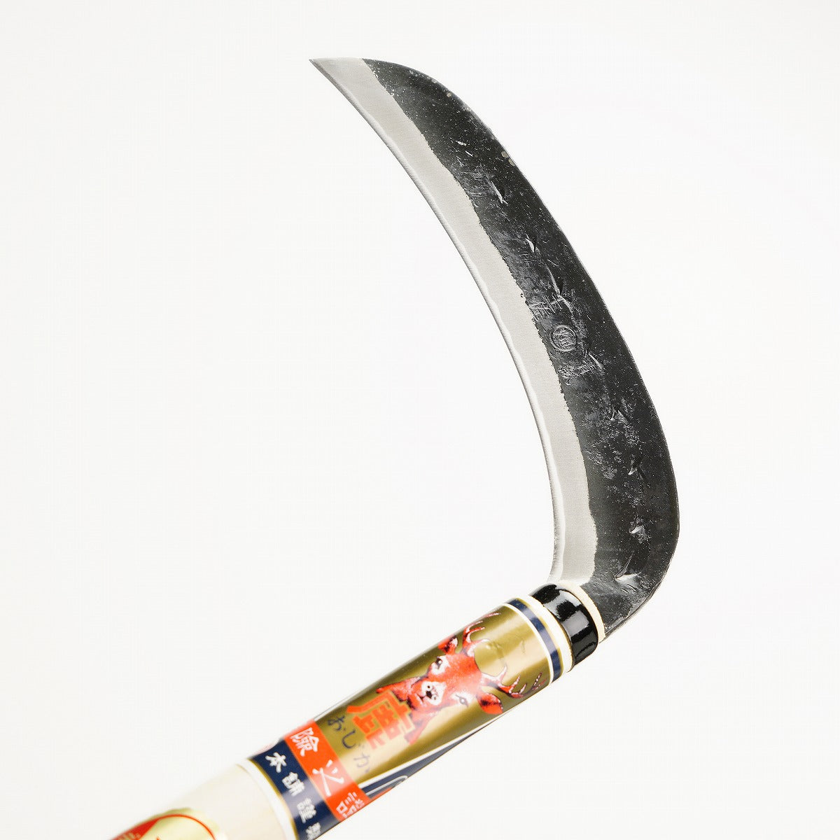 HONMAMON "OJIKA" Aogami Mowing Sickle Medium-Thickness Sickle 180mm(abt 7.1") Double Bevel, Made in Tosa, Japan