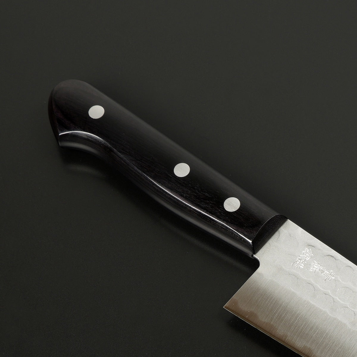 HONMAMON Santoku (Multi-Purpose Knife) Aogami Steel, Satin Finish Surface, 170mm
