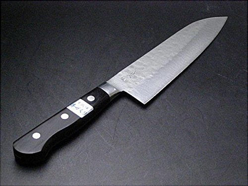 Santoku (Multi-Purpose Knife) Aogami Steel No.2, Beautiful Satin Finished Surface, 170mm