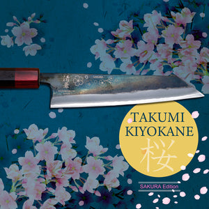 "TAKUMI KIYOKANE" Kiritsuke Gyuto Kurouchi (Chef's Knife) Aogami Super Steel, 180mm~210mm